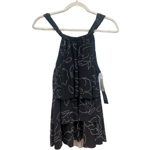 Women's Slimming Control Black Tiered Tankini Top Dreamsuit by Miracle Brands